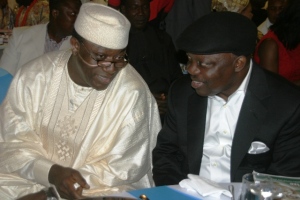 Uduaghan (right) and his Ekiti State counterpart, Kayode Fayemi