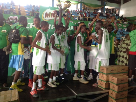 Osadenis Mixed Secondary School, Asaba lifted the trophy in the Male category in the grand finale of the 18th Nestlé Milo Secondary School Basketball Championship on Saturday at the Indoor Hall of the Asaba Township Stadium, Delta.