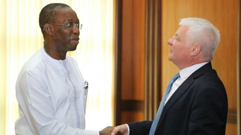 Delta State Governor, Senator Ifeanyi Okowa & Consular General of the Swiss High Commission, His Excellenccy, Yves Nicolet