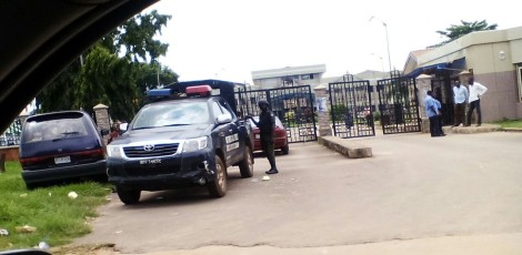 Security mounted at Delta Assembly entrance